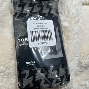 BOGO NWT Torrid Plus Size Black Houndstooth Tights Sz 22 - 28